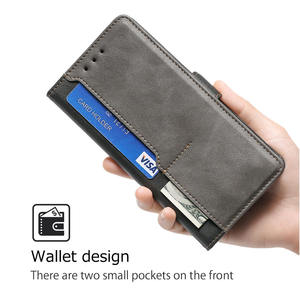 Para Laudtec Business Simple Cartera de cuero Tarjeta Funda para teléfono móvil para <span class=keywords><strong>Poco</strong></span> <span class=keywords><strong>M4</strong></span> <span class=keywords><strong>Pro</strong></span> 5G Carcasa protectora a prueba de golpes Sjk1000 - Product Image 4