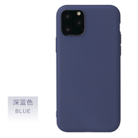 Six couleurs pour iPhone 11 Pro Max 2019, coque en TPU souple mat, coque de téléphone portable en gel pour iPhone 11 8 7 6 Plus, TPU02