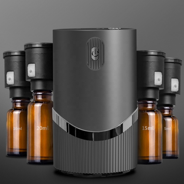 Portable Electric Smart Diffuser Machine Mini USB Air Aroma Car Fragrance Home Waterless Essential Oil Car Aroma Car Home