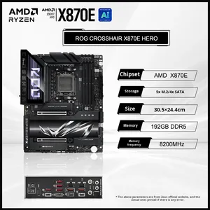 Nouvelle carte mère AS-US ROG X870E EXTREME/APEX/HERO/Blizzard Heavyweight prend en charge la carte mère d'ordinateur de bureau R9 9950X 3D - Product Image 6