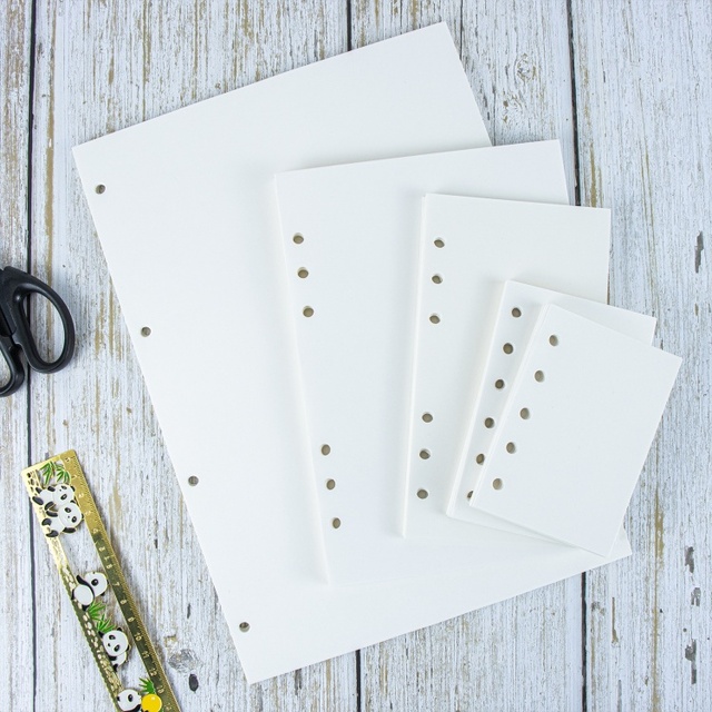 40 Sheets A5/A6/A7/M5 Loose Leaf Double Sides Release Paper for Graffiti Paste Paper Refill Blank Inner Page Inserts Binder