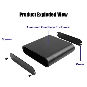 SZOMK-caja de empalme de Metal de una pieza, carcasa electrónica PCB, carcasas de aluminio extruido, fabricante de AK-C-B