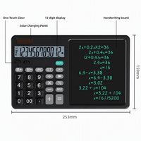 Kalkulator Notepad 2-in-1 dengan Desain Lipat Ringan untuk Perjalanan dan Pekerjaan
