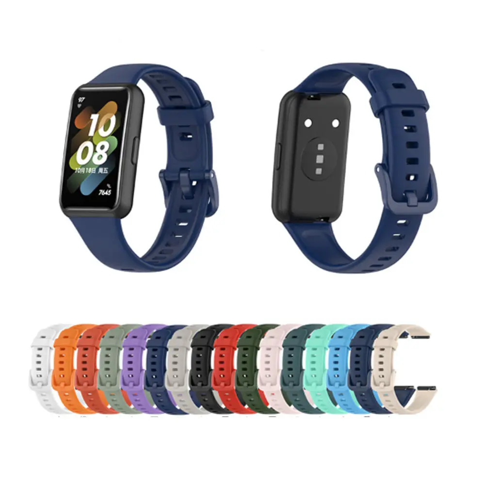 Smart Wristband Bracelet Replacement Strap For Huawei Band 7 Soft Silicone Sport Watch Band