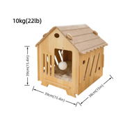 Pet Bus Arbre à chat de luxe moderne en tissu, multi-niveaux, avec maisonnette pour jouer, dormir et gratter, Pet Bus