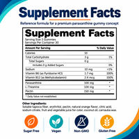 Gummies véganes à la paraxanthine : Énergie propre et soutien de la concentration avec de la pectine pour le bien-être quotidien – Étiquette claire, sans gluten – Fournisseur en gros