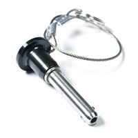 Bouton poussoir en acier inoxydable M4 M5 M6 M8 pour système de fixation de haut-parleurs audio, goupille de déverrouillage rapide à boule