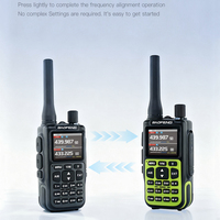 Radio HT Baofeng Mini-5R Dual-Band Warna-warni 2/5 Watt Analog Sport Walkie Talkie dengan Pemrograman Telepon FCC