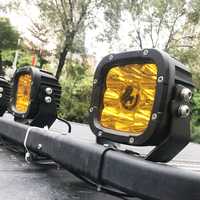 Nouveau phare LED de conduite 65W 7000lm 5 pouces avec faisceau combiné blanc et ambre, étanche IP67, ajustement universel