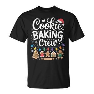 Cookie Baking Crew Holiday <b>Christmas</b> <b>T</b>-<b>Shirt</b> Unisex Xl 2Xl 3Xl 4Xl 5Xl <b>Plus</b> <b>Size</b> Funny Gift For Family Group - Product Image 1