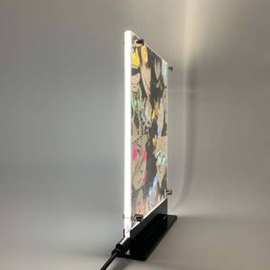 Led rétro-éclairé poster <span class=keywords><strong>bleu</strong></span> serrure Anime veilleuse pour cadeau d'anniversaire <span class=keywords><strong>chambre</strong></span> veilleuse salle de jeux déco lampes de table signe Yoichi Isagi - Product Image 3