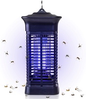 Lampe anti-moustiques électrique puissante JZ UV haute tension, à aspiration 360°, pour intérieur, en ABS solide