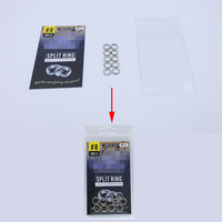 Sac en PVC transparent personnalisé avec logo OEM pour la pêche en lac et en rivière, pour émerillons, anneaux brisés, ciseaux et plus, faible MOQ, Chine