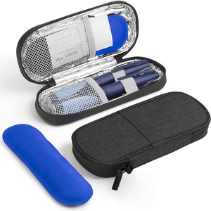 กระเป๋าใส่ปากกาอินซูลินแบบพกพา ปรับแต่งได้ กล่องเก็บยาเบาหวานแบบแช่เย็น กล่องอินซูลินสำหรับเดินทาง ทำจากวัสดุ EVA สำหรับปากกาอินซูลิน - Product Image 5