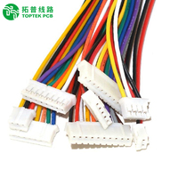 Kabel Isolasi PVC Inti Tembaga Kustom 1.0mm-2.54mm Pitch 2/3/4/5/6 Pin Konektor Kabel Listrik Steker Betina JST SH ZH PH XH