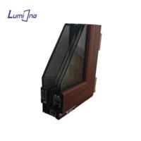Ventana Moderna de PVC con Doble Acristalamiento y Puertas Corredizas de UPVC para Hoteles, Diseño de Marco de Plástico