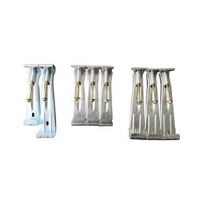 Vis rapide en aluminium 5 "support de gouttière de pluie cachée robuste crochets de Style K avec Clip - Product Image 5