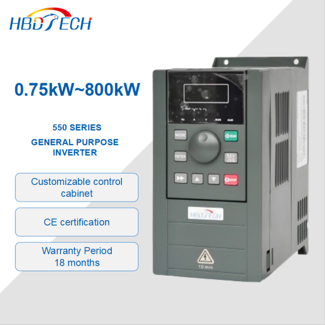 550 Series 4.0kW 380V Variable Frequency Drive CE Certified for Pump Conveyor HVAC