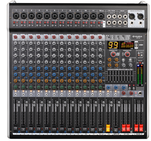 Mezclador de Audio Multicanal de 8, 12 y 16 Canales, Consola de Mezcla de Sonido con Reproducción y Grabación USB BT, Efectos DSP Digitales Integrados - Product Image 2