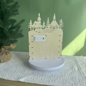 Trang trí nội thất chưa hoàn thành bằng gỗ Advent lịch giáng sinh bằng gỗ Advent lịch - Product Image 4