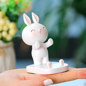 <b>Rabbit</b> Phone Holder Resin Desk Decoration For Office Home <b>Gift</b> - Product Image 3