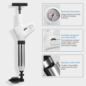 Dụng cụ thông tắc bồn cầu, dụng cụ làm sạch cống, dụng cụ thông tắc cống bồn cầu, dụng cụ thông tắc ống nước, dụng cụ làm sạch bằng khí nén áp suất cao - Product Image 2