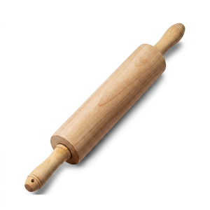 Premium Quality Wooden <b>Rolling</b> <b>Pin</b> Natural Wood Dough Roller For Baking Kitchen Tools Available At Affordable Price - Product Image 1
