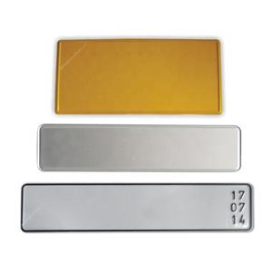 Placa de Matrícula Francesa Personalizada de Aluminio Europeo Reflectante con Relieve - Product Image 5