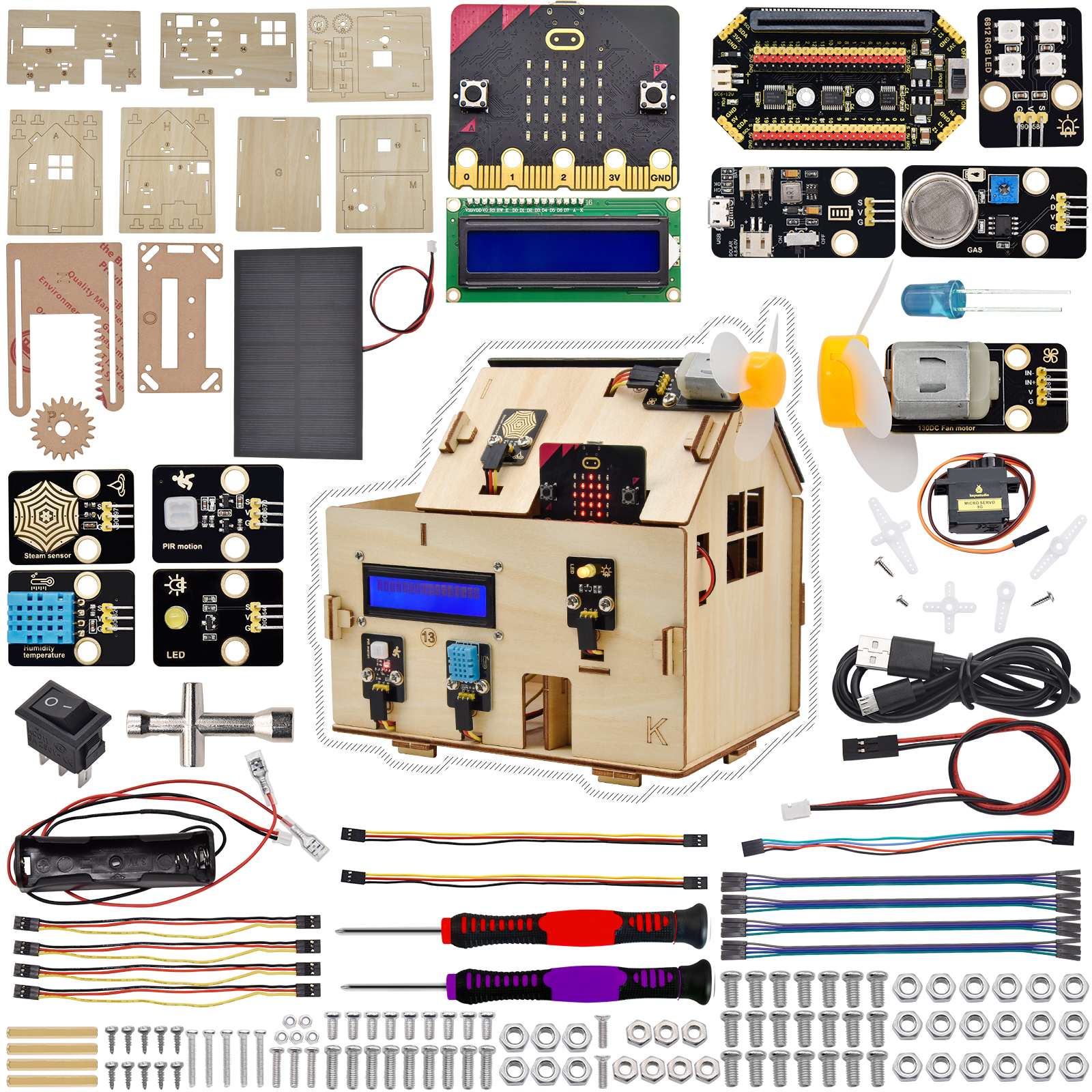 KS4027 Maison Intelligente avec micro bit conseil