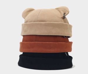 Casquette unisexe 6 panneaux sans visière, couleur unie, style Hip Hop, avec logo personnalisé imprimé, oreilles d'ours, vente en gros, haute quantité, marque CUSTOM, 100% - Product Image 3