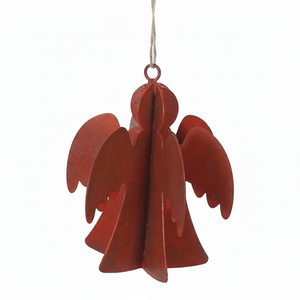 Ángel colgante de Metal festivo, adornos navideños, decoraciones para árboles, figuritas de vacaciones, accesorios de temporada para fiestas en casa hechos a mano - Product Image 1