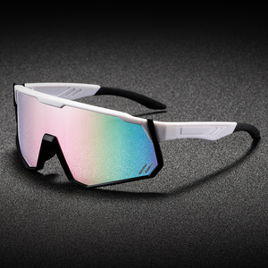 Lunettes de soleil de sport pour cyclisme en plein air, grande monture, protection UV400, film coloré, protection solaire - Product Image 4