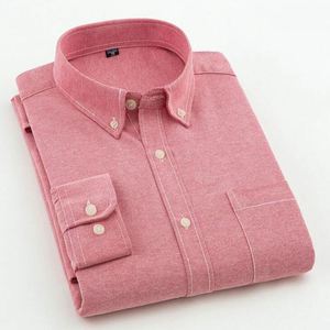 Camicie da uomo Oxford a maniche lunghe Casual bianco rosso <span class=keywords><strong>blu</strong></span> grigio verde Navy da uomo d'affari a manica lunga <span class=keywords><strong>camicia</strong></span> sottile abbottonata - Product Image 3