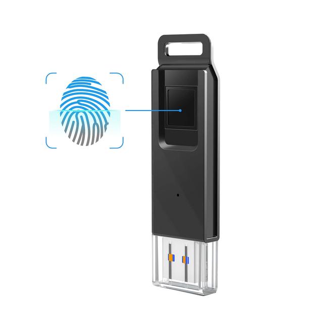 Fingerprint Encrypted USB Flash Drive USB2.0 USB3.0 Metal Biometric Security Pendrive Finger Memory Stick Custom Logo Wholesale