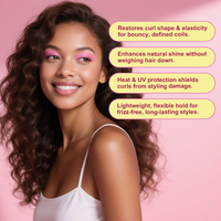 Produits pour boucles parfumées aux fleurs : Mousse coiffante pour boucles, Spray revitalisant pour boucles, Démêlant, Shampooing et après-shampooing pour cheveux bouclés