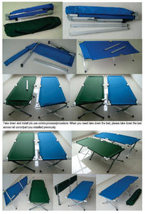 Venta al por mayor Hangrui cuna de aluminio portátil antigua cama de campamento impermeable con marco <span class=keywords><strong>para</strong></span> jardín al aire libre Patio Parque uso <span class=keywords><strong>tumbonas</strong></span> - Product Image 6