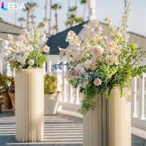 LEDA Ensemble de supports pliables en papier blanc de haute qualité pour la décoration florale de mariage - Product Image 4