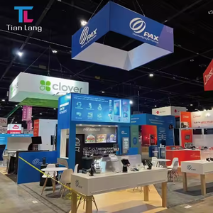 TianLang Trade Show Techo Banner Tensión Tela Telón de fondo Banner Colgando Exposición Banner Signo - Product Image 1