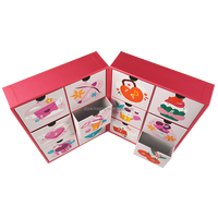 Coffret cadeau de Noël, boîte de maquillage pour les fêtes, boîte vide personnalisée pour calendrier de l'avent, pour produits de beauté