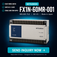 Contrôleur programmable MELSEC d'origine Mitsubishi FX1N-60MR-001 PLC 60 IO avec sortie relais, fabriqué au Japon, expédition sous 3 jours