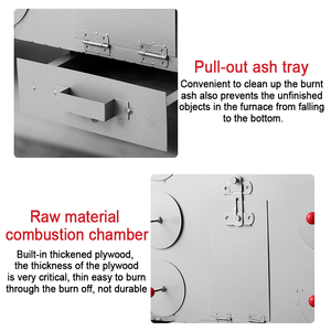 工厂制造木火加热烤架红薯玉米烘烤甘蔗烤梨5孔加热机 - Product Image 2