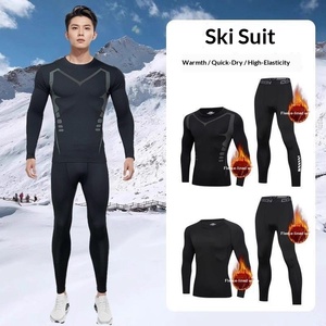 Intimo Termico da Uomo Traspirante ad Asciugatura Rapida per <span class=keywords><strong>Sci</strong></span>, Abbigliamento Sportivo Compressivo con Fodera in Pile - Product Image 3