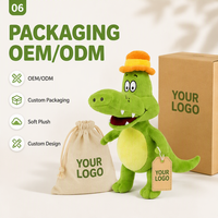 Peluche Crocodile Vert Personnalisée, Jouet en Peluche Alligator Doux, Conception Décorative, Faible MOQ, Service OEM ODM, Direct Usine