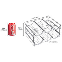 Nouveau support de rangement pour bouteilles d'eau pliable, peut être superposé, support de rangement pour gobelets d'eau multicouche, porte-bouteille d'eau transparent