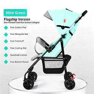 <span class=keywords><strong>Passeggino</strong></span> JXB Pieghevole con Un Solo Clic, Leggero e Traspirante con Schienale in Rete, Ideale per Viaggi con il Bambino - Product Image 4