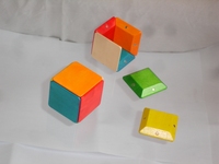 Puzzles en bois de haute qualité colonne pyramide bloc empilable bébé jouets en bois pour l'éducation des enfants
