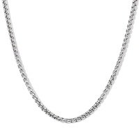 Gemnel – accessoires de bijoux personnalisés pistolet noir 925 argent boîte ronde chaîne collier pour hommes