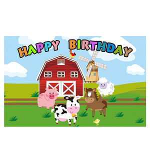 Decoraciones para Fiesta de Cumpleaños de <span class=keywords><strong>Granja</strong></span> Lechera, Artículos para Fiesta de Animales, Platos de Papel, Servilletas, Vasos, Manteles, Cajas de Dulces, Juego de Vajilla - Product Image 5