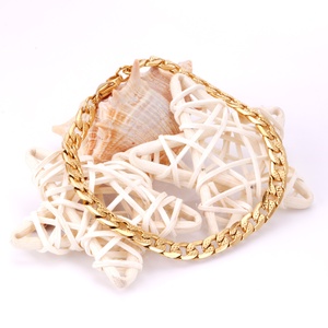 Giá Rẻ Giá Unisex Đồ Trang Sức Chunky 18K PVD Vàng Mạ Tay Vòng Đeo Tay Cho Nam Giới 7Mm Cuba Liên Kết Vòng Đeo Tay Vòng Đeo Tay Không Thấm Nước Người Đàn Ông - Product Image 2