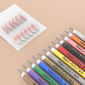 Set di Penne <span class=keywords><strong>per</strong></span> Nail Art 12 Colori, Penne <span class=keywords><strong>Cancellabili</strong></span> a Doppia Punta <span class=keywords><strong>per</strong></span> Smalto 3D, <span class=keywords><strong>Pennarelli</strong></span> Acrilici ad Asciugatura Rapida, Pennelli <span class=keywords><strong>per</strong></span> Dotting e Liner - Product Image 1
